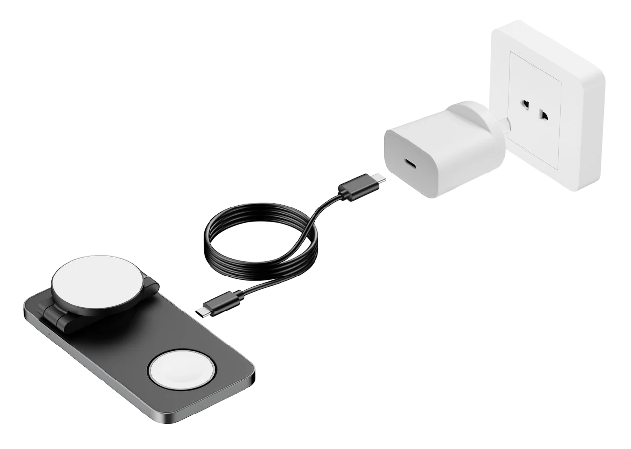 3-1 Pocket Portable Wireless Charging Stand