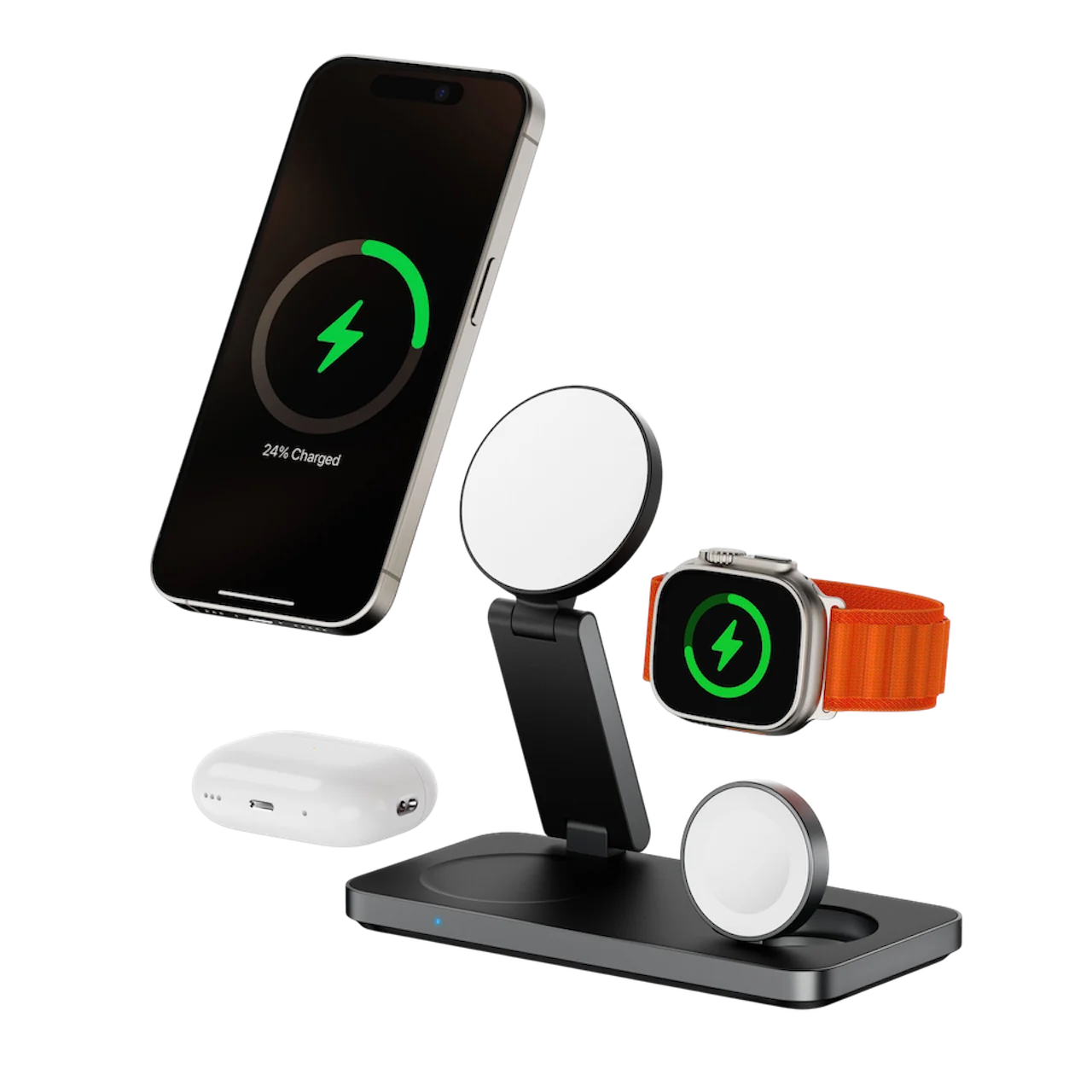 3-1 Pocket Portable Wireless Charging Stand