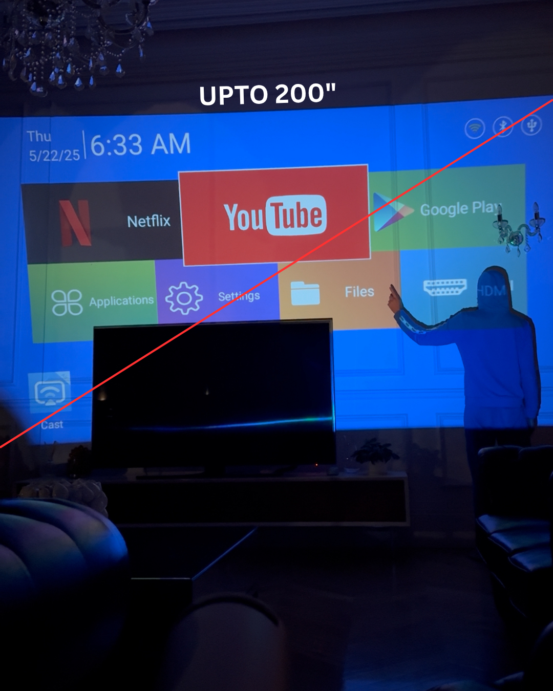 4K Mini Portable Projector